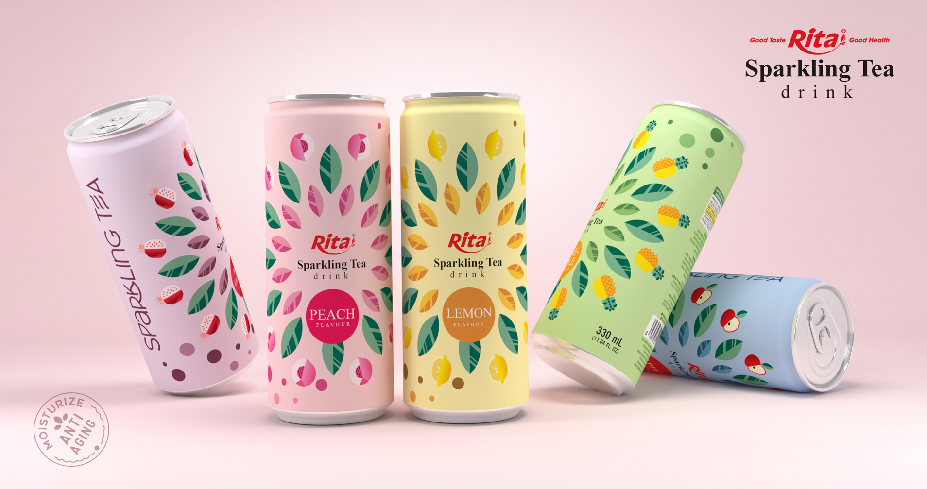 banner 400ml sparkling fruit flavor water