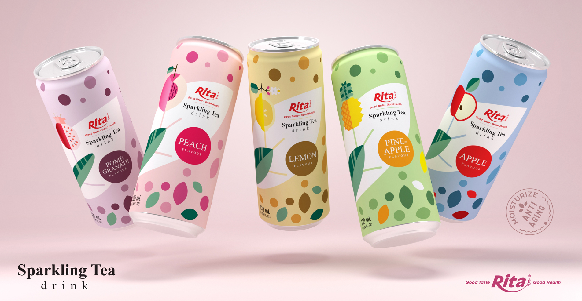 banner 400ml sparkling fruit flavor water