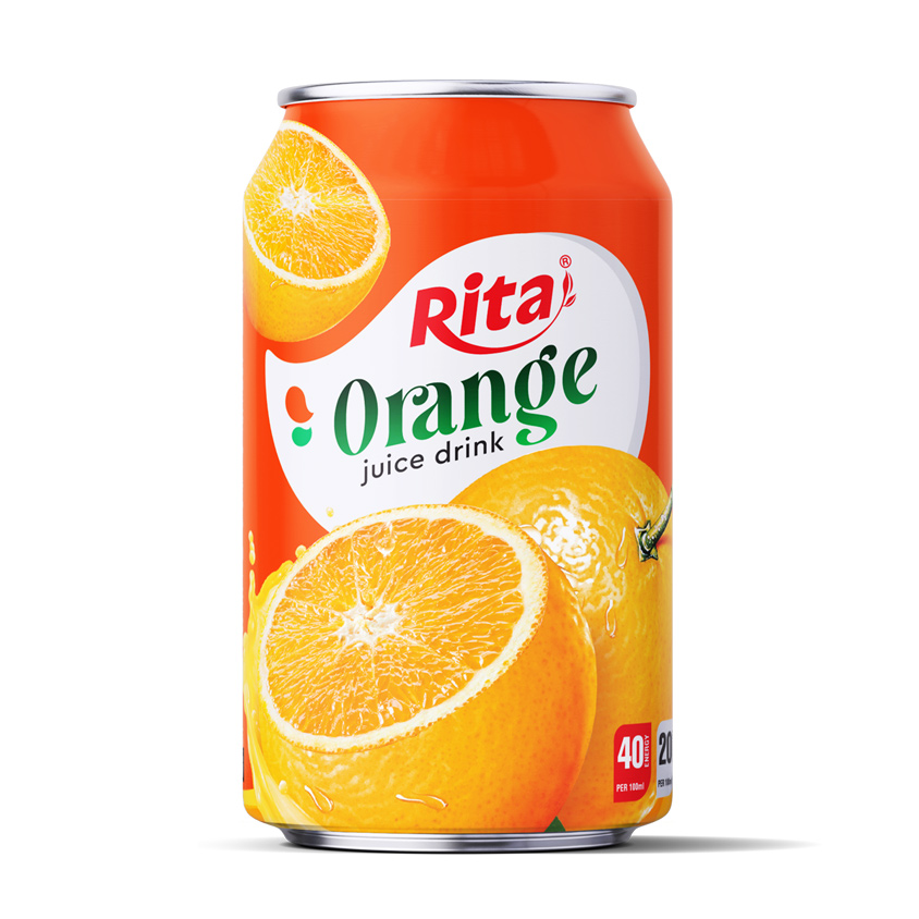 330ML SHORT CAN FRUIT JUICE WITH ORANGE FLAVOR
